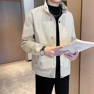秋季男生简约立领款夹克外套上衣百搭 JK8402-P95图片