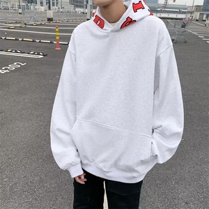 美式高街休闲卫衣男春秋宽松慵懒风卫衣连帽图片