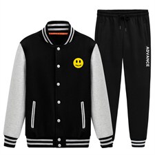 棒球服运动装套情侣学生卫衣两件套大码秋装XZ102A-4-Q8637-P95，女装职业装，星座211-2