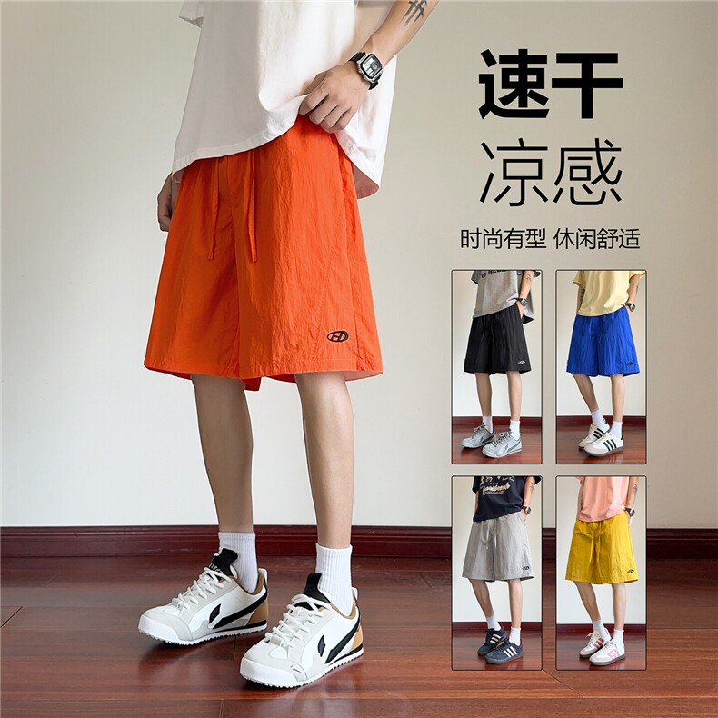 抖音品质夏季新款速干凉感宽松休闲短裤B315-K25562-特p20控38,男装牛仔裤,电商B315