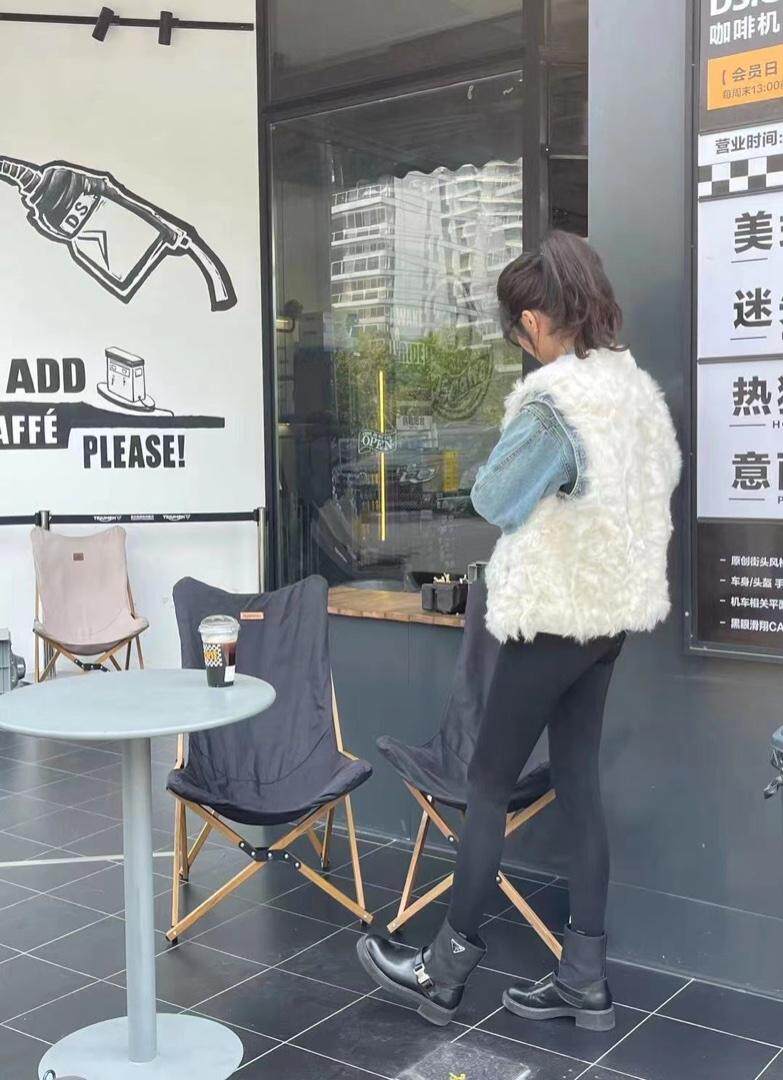 冬季新款托卡拼牛仔皮草外套，女装皮草，邱小姐