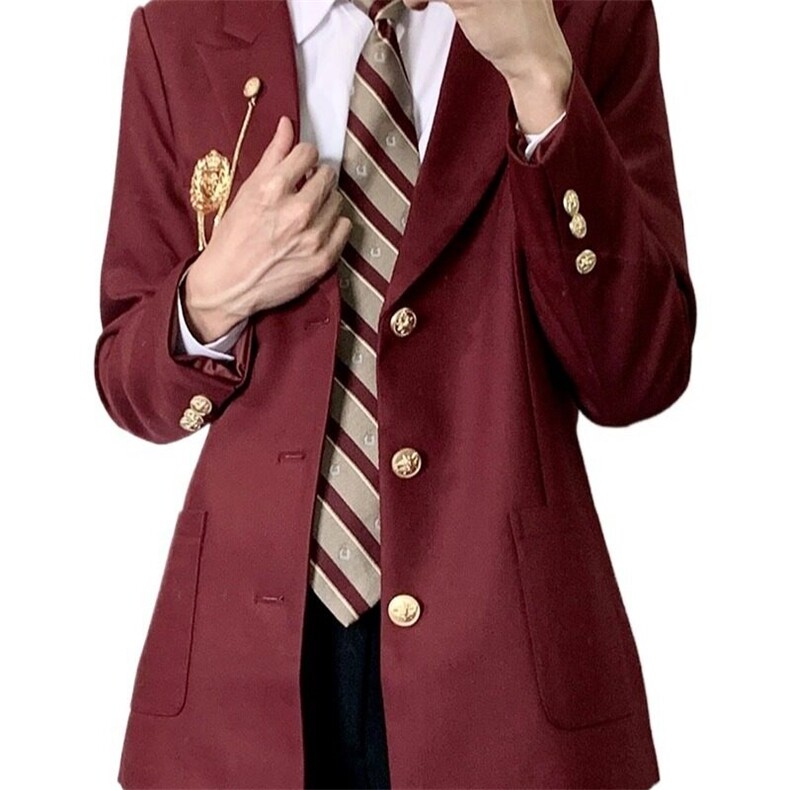 2025年新款休闲男装校园风春秋西服日系学院西装外套,男装西服,星座506A