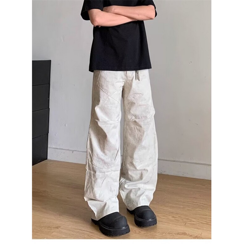 AK1957-P75港风新款嘻哈in高街潮流痞帅牛仔裤，女装休闲裤，星座617A-2