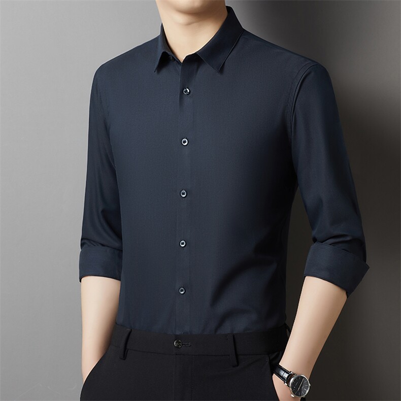 男士2023年春季新款长袖衬衫男装商务时尚休闲衬衣，男装衬衫，电商B360