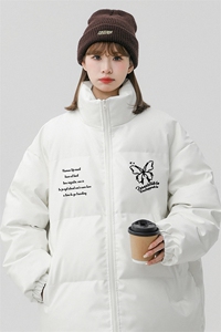 中性风23冬季时尚百搭立领PU皮棉服外套MY6459P115控158图片