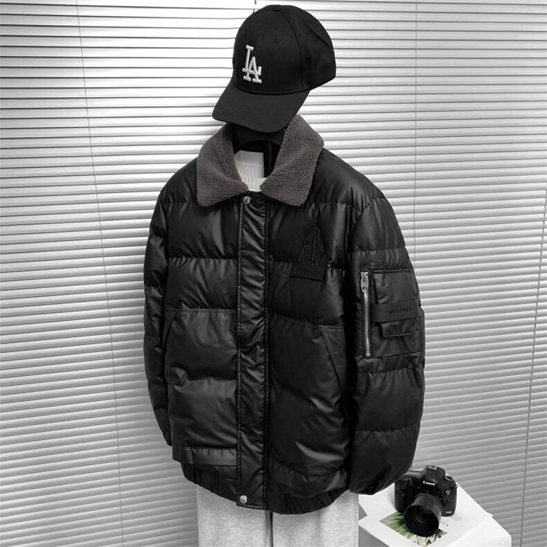 高品质欧货白鸭绒免洗皮面时尚休闲夹克羽绒服外套P208控288Y1811,男装夹克,星座402-2