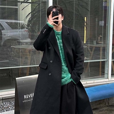 冬季韩风男士加棉呢子大衣美式过膝长款外套1217-P120大货已备，女装短外套，星座1004-3