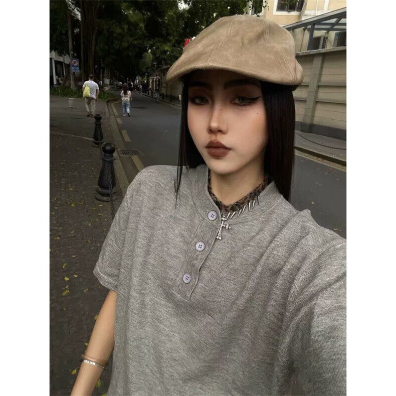 小众设计感美式针织短袖男女夏季宽松休闲高级感百搭上衣MJT05,男装针织衫/毛衣,星座1116A（原606A-3）