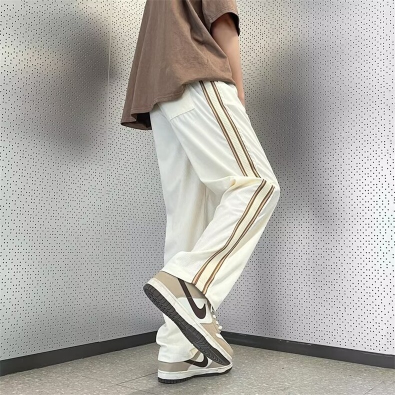 日系潮流青春流行潮男条纹时尚潮牌长裤休闲裤K2806P38,男装休闲裤,星座1116-2