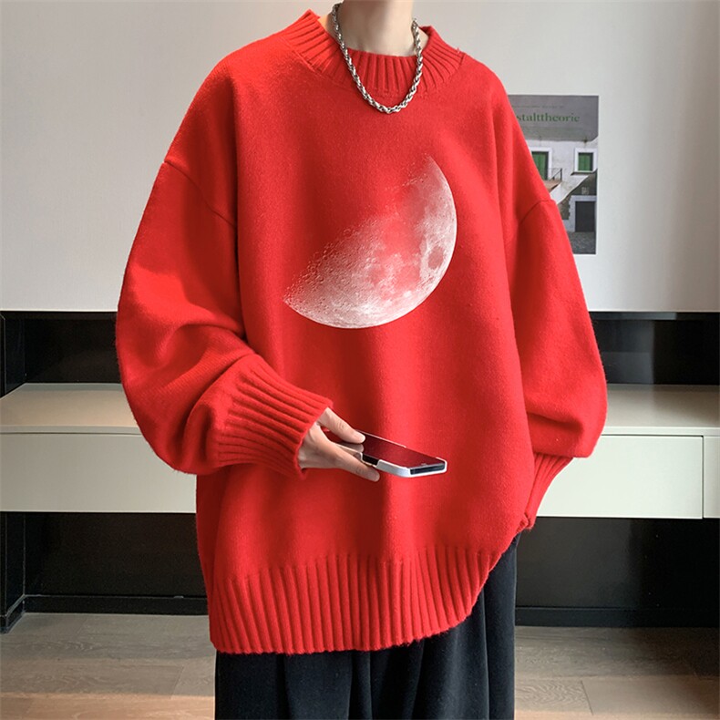 半高领毛衣男大码胖子针织衫毛线衣 M18426-P45 加绒款-P65图片