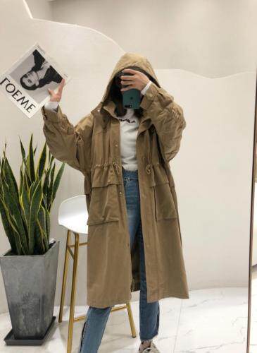 秋季中长款风衣，女装风衣，E·呀