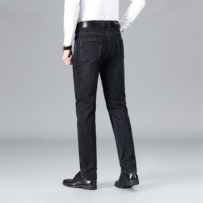 Z6619H钱塘2020-2中年男士秋季新款百搭商务春秋款牛仔裤P67,男装牛仔裤,钱塘207-2