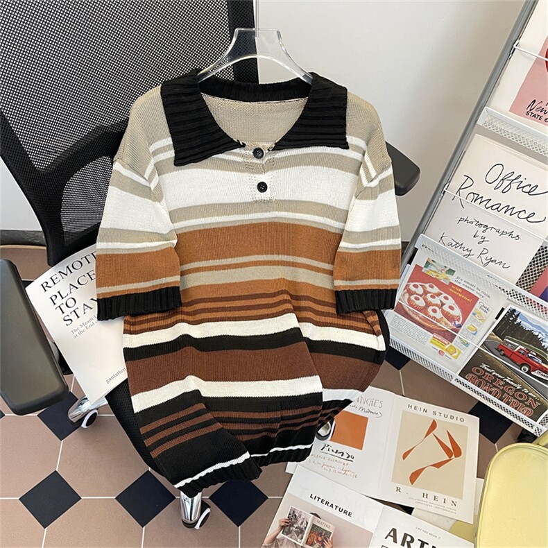 高品质夏款男针织衫POLO衫扎染拼色宽松T恤衫t6008P45,男装T恤,星座1013-1