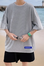 DX17202-P20纯棉短袖t恤男大码半袖打底衫宽松体恤衫港风，男装T恤，电商A040