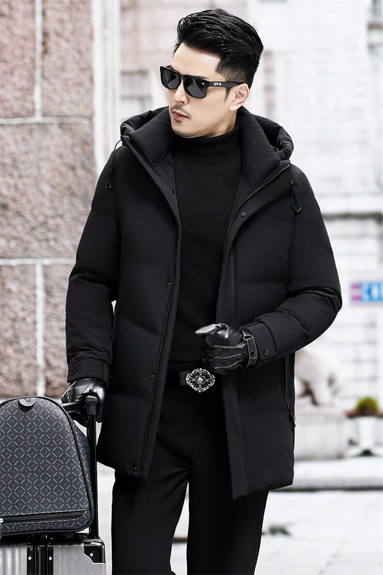 B9806钱塘2020-3商务连帽冬季厚款新款中年男士羽绒服P248,男装羽绒服,钱塘207-3