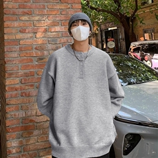 复古宽松休闲百搭圆领针织衫男秋冬新款半开领毛衣-A1816TP45控78，男装针织衫/毛衣，电商B241