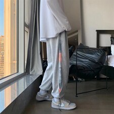 男春季潮流时尚拼接休闲长裤K1871P32，男装休闲裤，星座1116-2