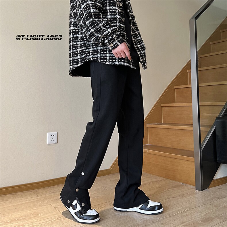 2023早春美式高街排扣工装水洗牛仔裤货号K655P60,男装休闲裤,电商A063