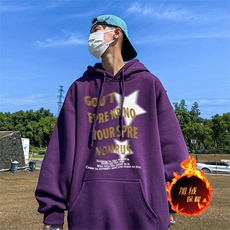 500克重磅秋冬美式加绒加厚卫衣外套DL1553常规特P35绒特P40，男装卫衣，电商A486