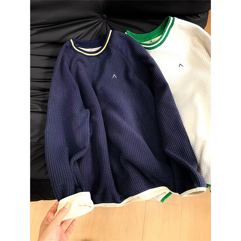 高品春秋玉米绒卫衣男女户外肌理感宽松百搭长袖抓绒衣A1278-P55,男装卫衣,星座1505