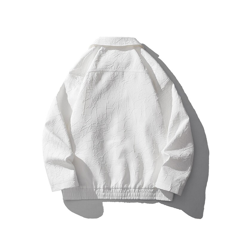 白底大码M-5XL夹克男情侣百搭外套男100%聚酯纤维JK8742P75控108,男装夹克,星座227-7