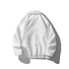 白底大码M-5XL夹克男情侣百搭外套男100%聚酯纤维JK8742P75控108，男装夹克，星座227-7