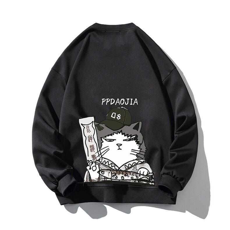 2021秋新款白底平铺卡通印花卫衣面料：100%聚酯纤维W5054-P28,男装卫衣,电商A001