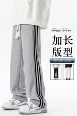 加长版裤子男款高个子188休闲条纹卫裤115cm运动裤KZ017P48，男装休闲裤，电商B312