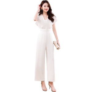 连体裤女2023夏季新款韩版连体衣裤显瘦时尚气质一体套装图片