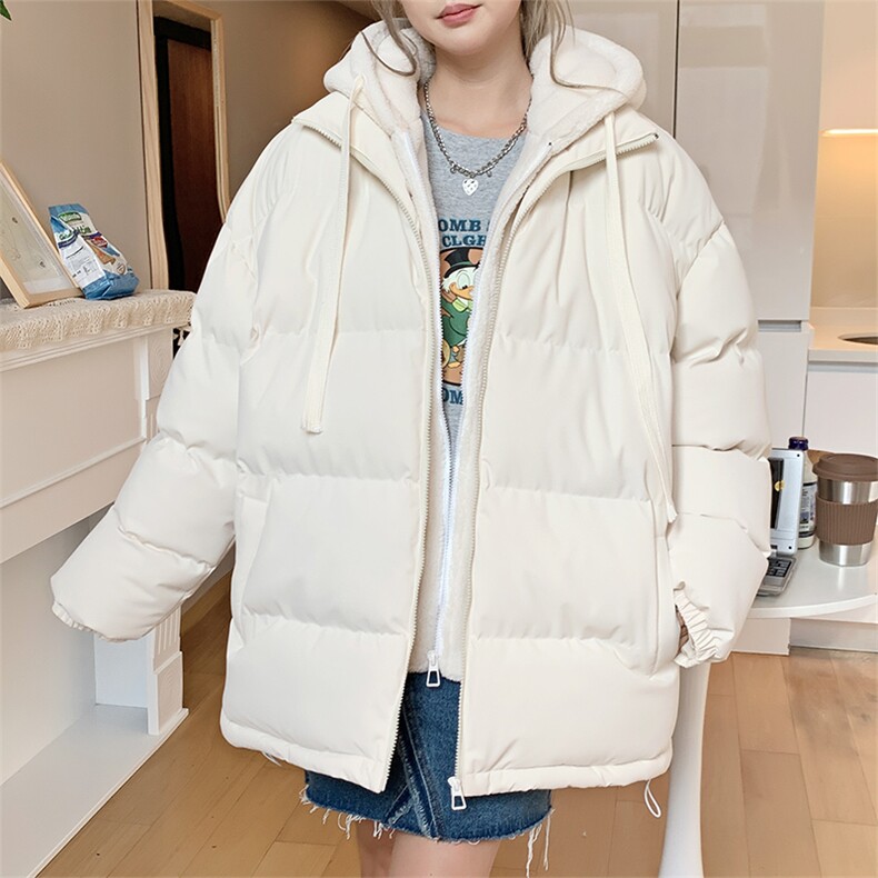 情侣棉衣羊羔绒连帽拼接假两件棉服外套宽松百搭A338-1M29P105,男装棉衣,电商D325