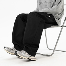 无影墙大码简约弯刀裤直筒休闲裤秋季宽松裤A436-1902-P4589，男装休闲裤，电商A436