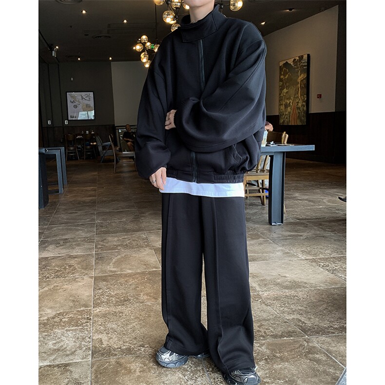 秋季韩版复男高级感百搭宽松休闲套装,男装休闲套装,星座716-2