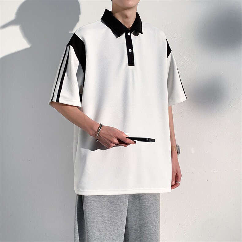 加大210斤可穿夏季新款休闲短袖T恤男宽松百搭POLO打底衫,男装Polo衫,星座1206（原A206）