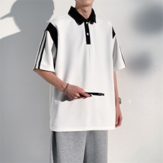 加大210斤可穿夏季新款休闲短袖T恤男宽松百搭POLO打底衫，男装Polo衫，星座1206（原A206）