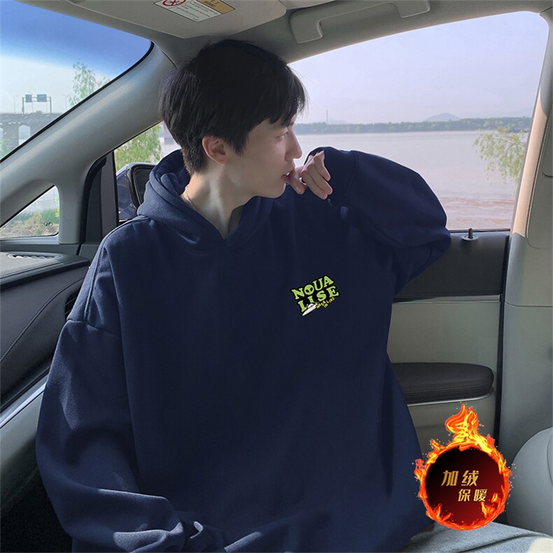 抖音得物供货可提供视频秋冬重磅美式宽松连帽卫衣WKD41,男装卫衣,电商A486