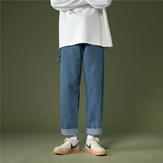 k755-p45-控58现货性高阶港风中性ins宽松牛仔裤，男装牛仔裤，星座116