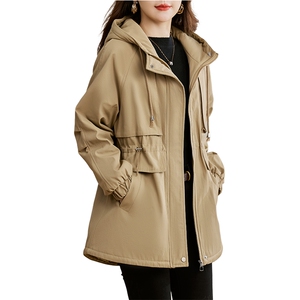 现货！棉衣女2024年冬季新款韩版修身加绒加厚派克服休闲棉服图片