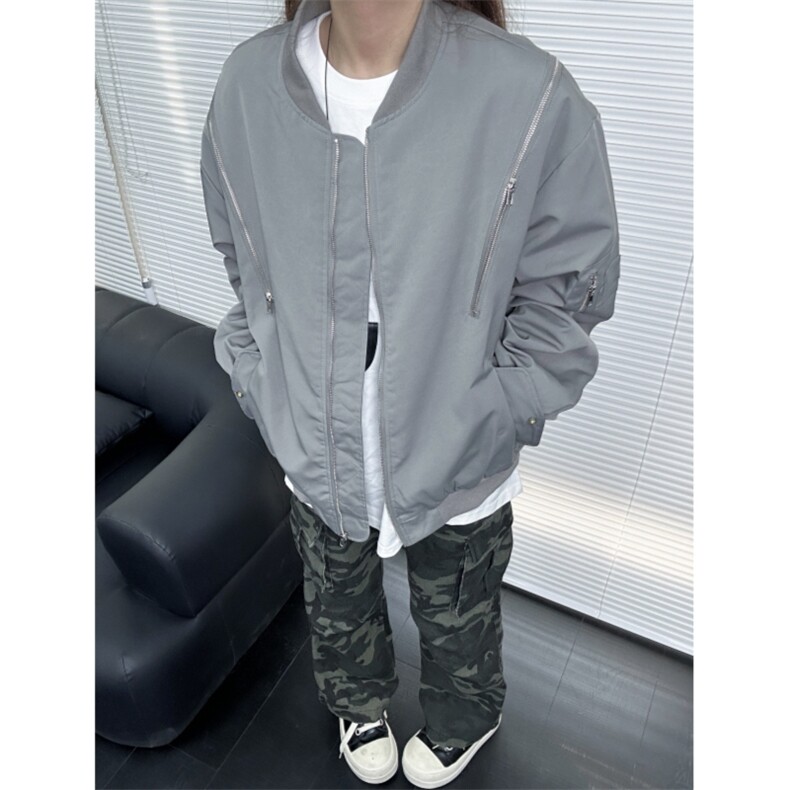 现货灰色三防面料夹棉棉服拉链多功能棉衣潮男JMF33-特p100,男装棉衣,星座910A