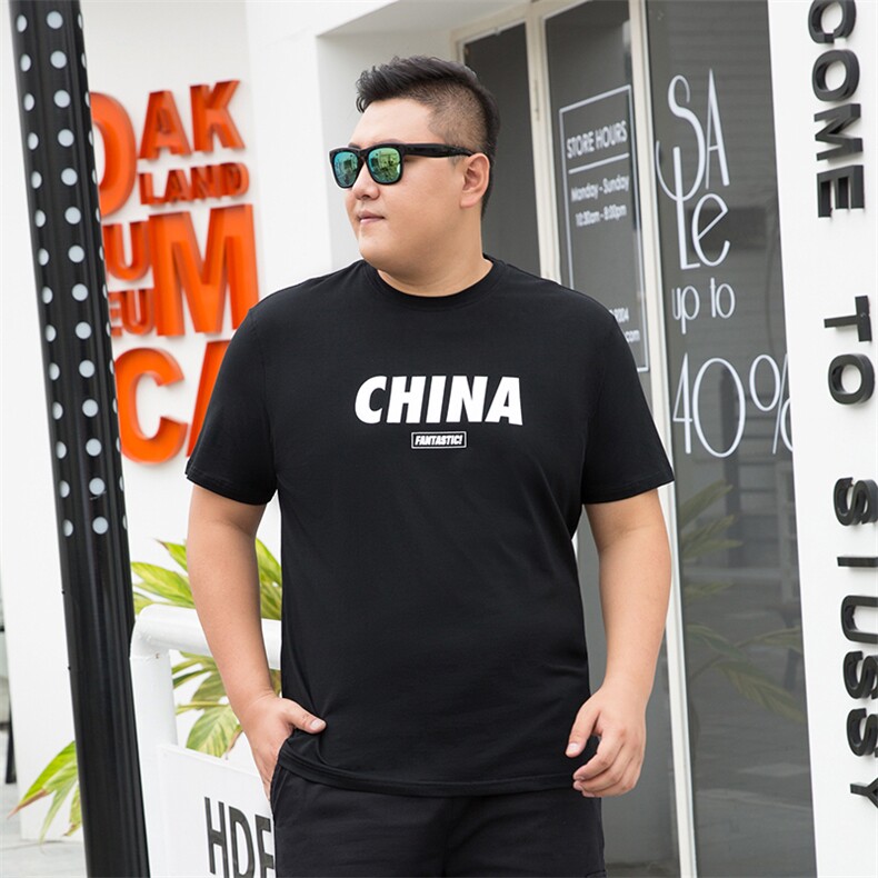 男加肥加大码圆领短袖T恤印花5032-1_T80(M-4XP405XL-9XLP45),男装T恤,星座1516-1