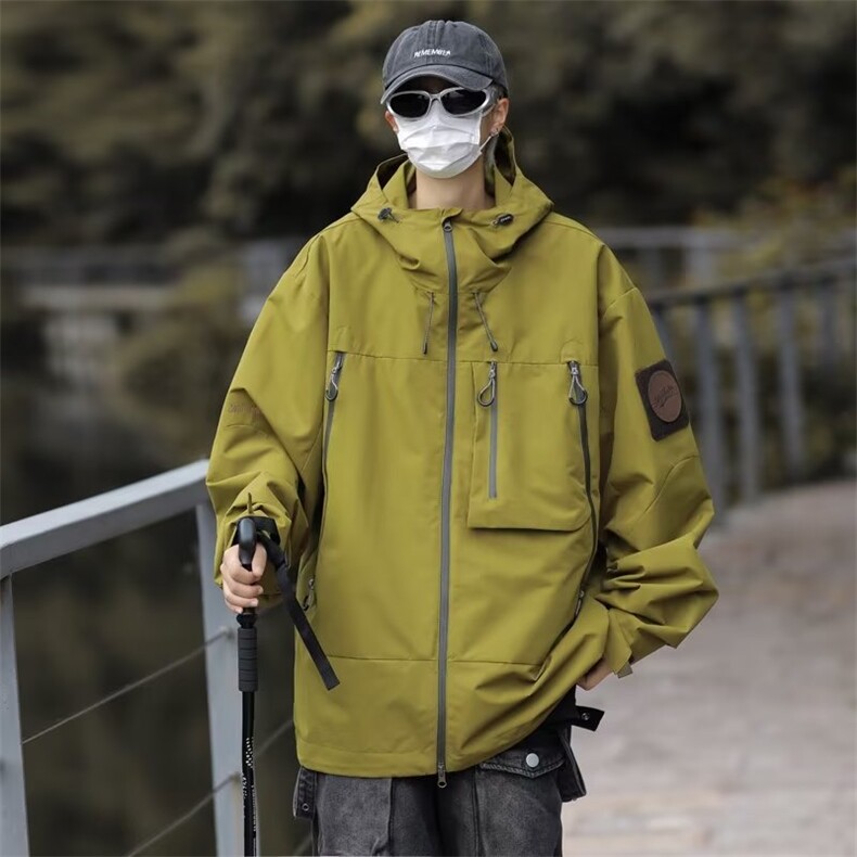 美式机能户外三防软壳冲锋衣外套男HY126P68,男装夹克,星座1116-2