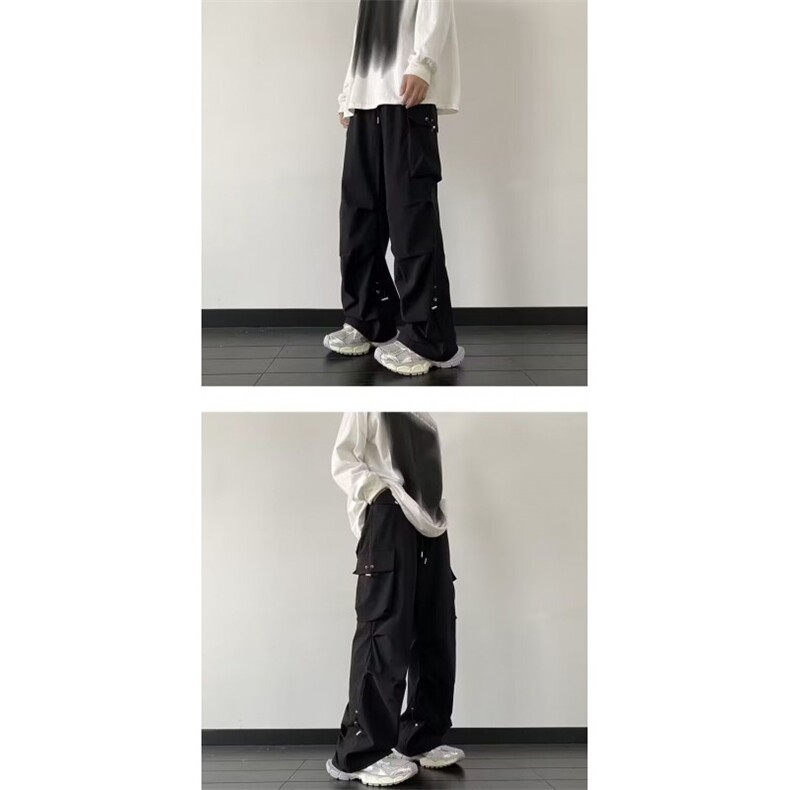 1506-1/K7311/P44休闲工装裤新品男vibe感松紧腰阔腿运动裤通勤,男装工装外套,星座1506-1