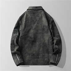 JK897-P100轻熟风机车皮衣外套男秋冬韩版西装领休闲pu皮夹克潮，男装夹克，电商D310B-1