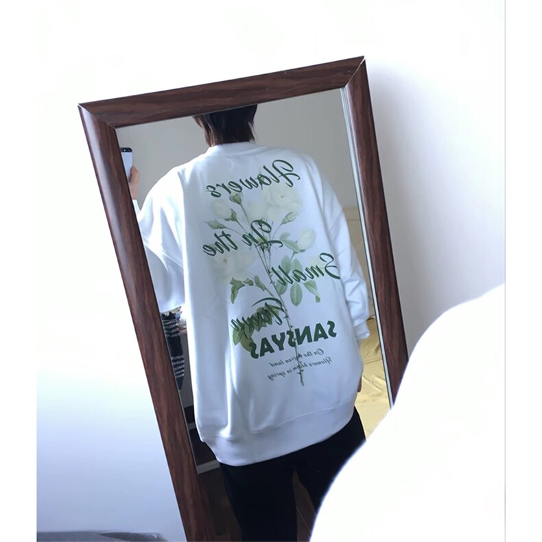 抖音得物现货高品质美式宽松圆领印花卫衣新款重磅卫衣ADY111,男装卫衣,电商A443