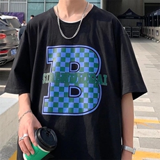 城市风貌春季新款T恤青春流行潮时尚潮牌ins短袖T532P25，男装T恤，星座1116-2