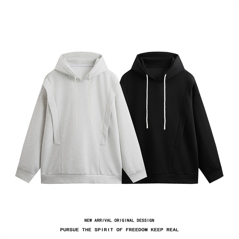 WY5001/P65春装新款高品质不起球连帽个性卫衣男潮流宽松上衣外套图片