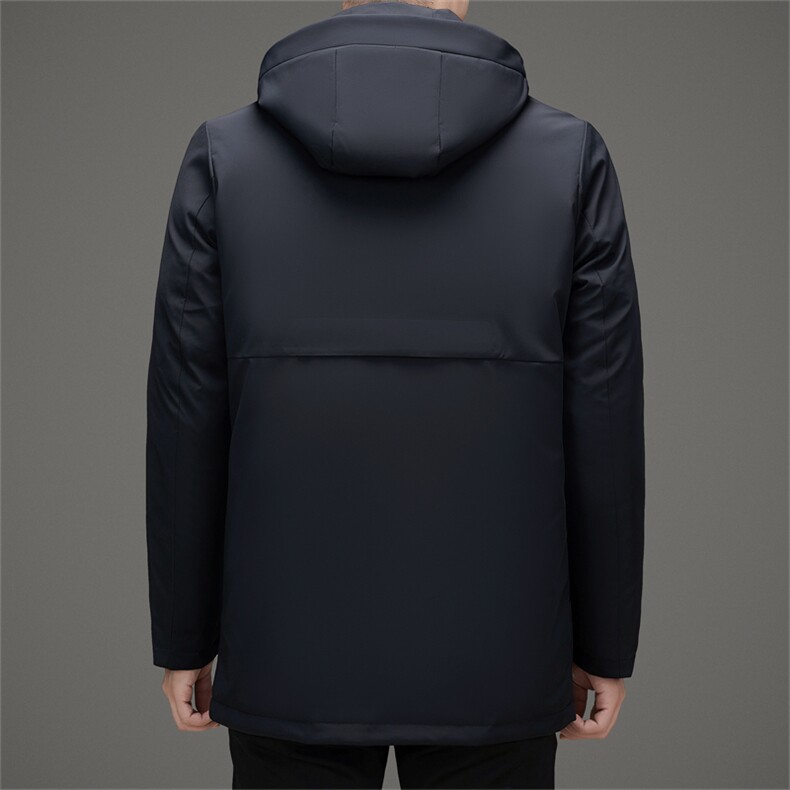 脱卸内胆帽子中年轻薄90绒羽绒服外套男冬款中老年羽绒服大衣,男装羽绒服,钱塘723