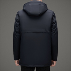 脱卸内胆帽子中年轻薄90绒羽绒服外套男冬款中老年羽绒服大衣，男装羽绒服，钱塘723