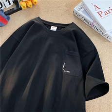 短袖男T恤纯棉日系复古美式T设计感港风工装T1016-1T182P32K50，男装T恤，星座1016-1（原电商B408-1）
