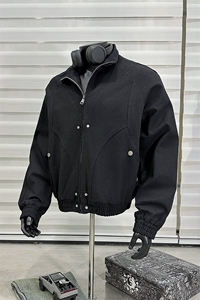 重磅帆布夹克2026春季男装外套短款款式美式春装中性上衣S382特98图片
