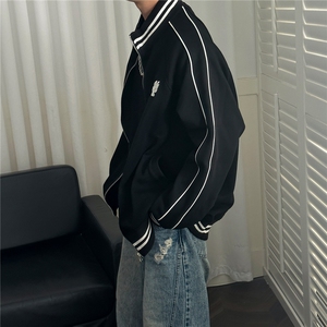 2026春现货立领卫衣外套男士宽松休闲绣花上衣A351-AW2529-P95图片